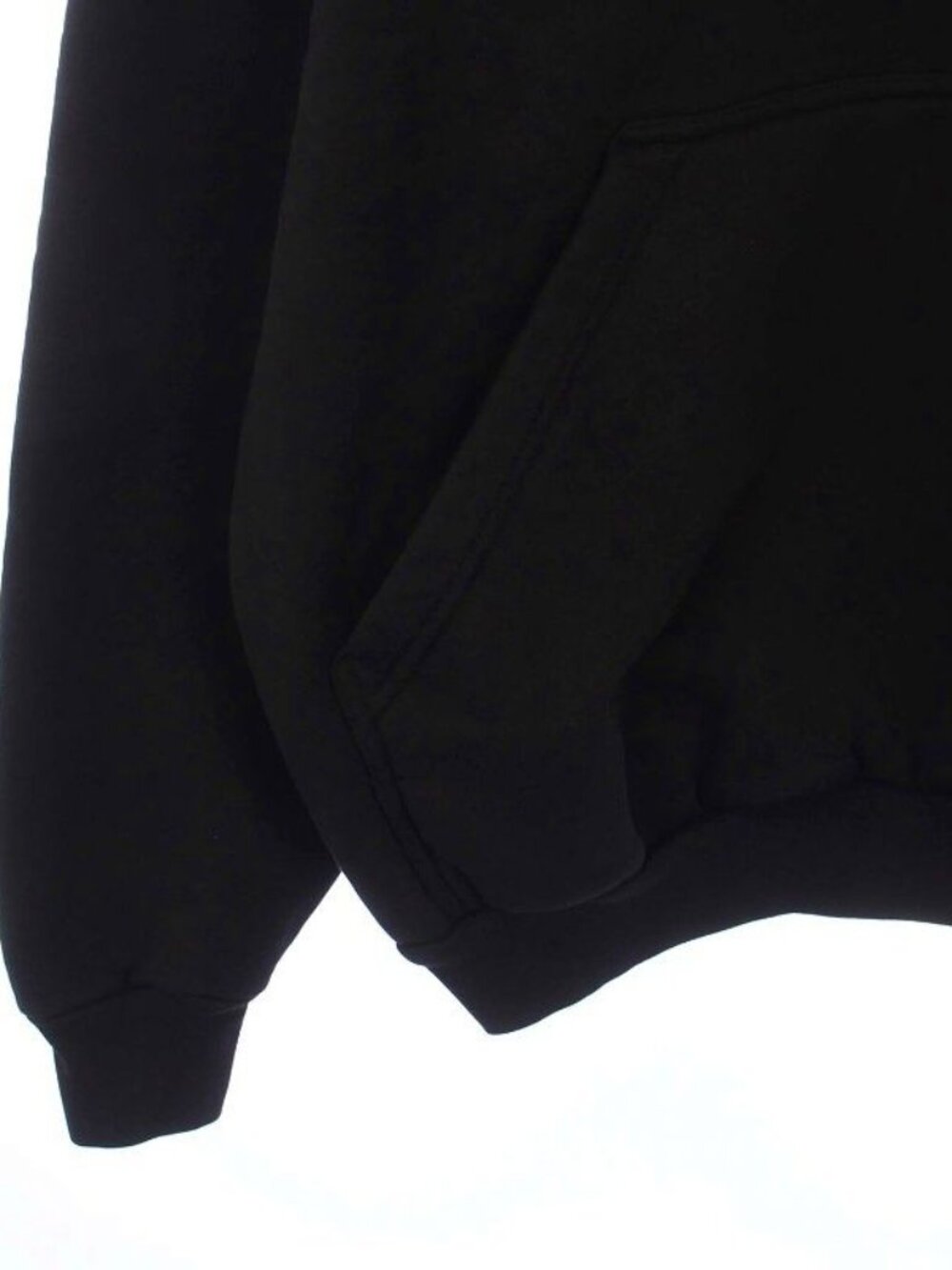 Balenciaga Large Fit Hoodie Pullover Sweatshirt Long Sleeve Logo 1 S Black - Picture 6 of 9